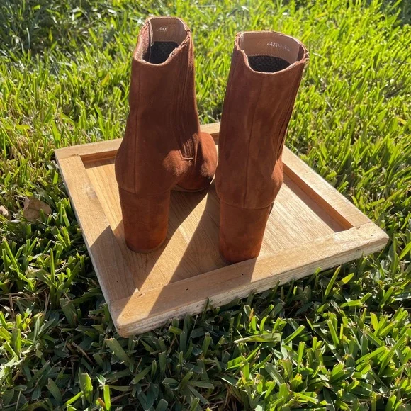 AQUATALIA Sierra Weatherproof Suede Leather Ginger women 8.5 New - Picture 6 of 12